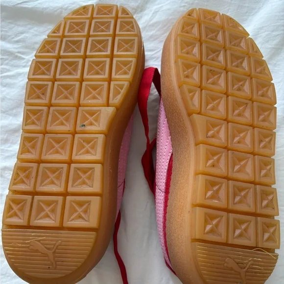 PUMA Trace Barbados Wedge Sneakers – Cherry/Pink/Red ❤️ size 6 - Picture 3 of 5